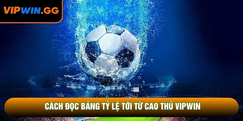 Cách đọc bảng tỷ lệ tới từ cao thủ VIPWIN